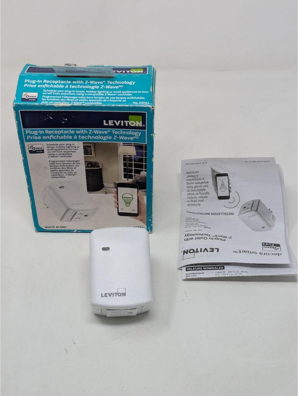 Leviton Plug-in Outlet With Z-Wave Technology DZPA1